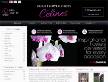 Tablet Screenshot of irishflowershops.com